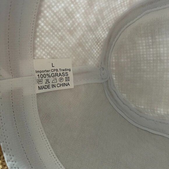 NWOT Fedora 100% Grass Hat for Men or Women (L), SKU 126 - Picture 7 of 7